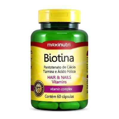 Biotina Hair 60 Cápsulas Maxinutri